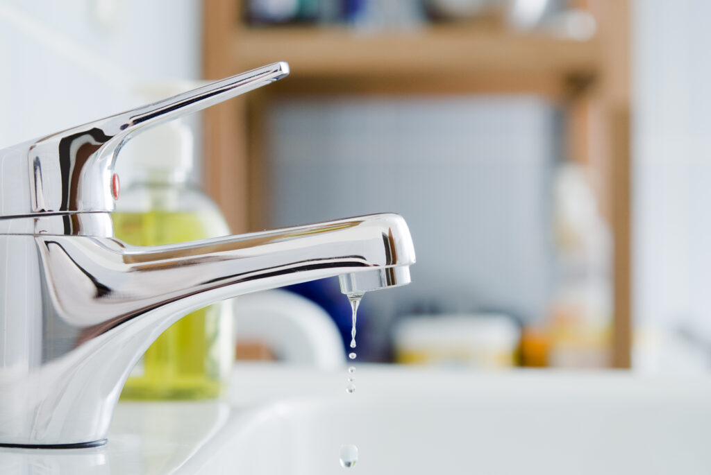Dripping bathroom faucet